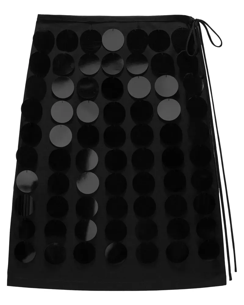 MSGM Midirock mit Pailletten - Schwarz Schwarz