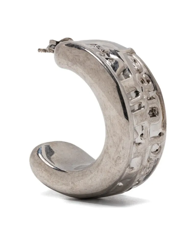 Jean Paul Gaultier Ohrringe mit Logo-Verzierung - Silber Silber