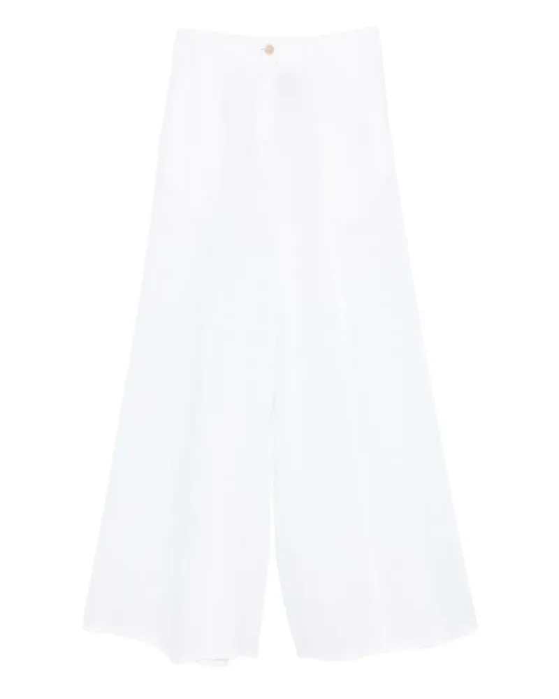 Semicouture button-detail trousers - Weiß Weiß