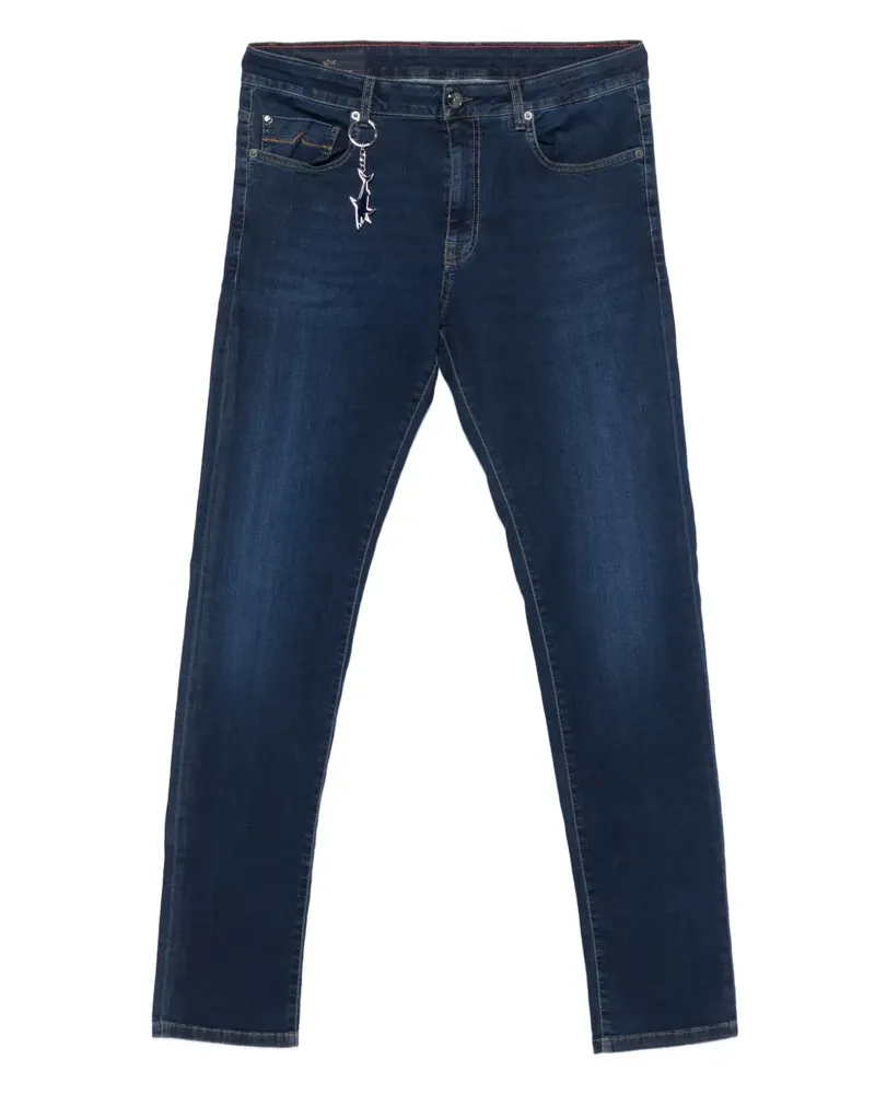 Paul & Shark Jeans mit Hai-Schlüsselanhänger - Blau Blau