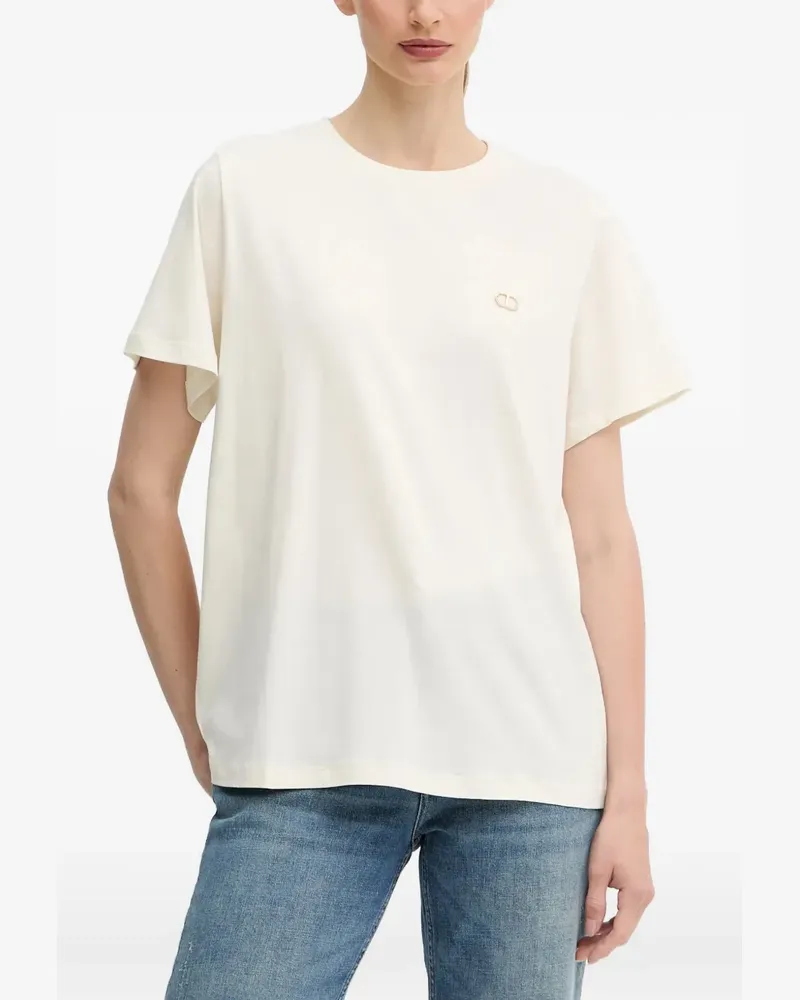 Twin-Set Verziertes T-Shirt - Nude Nude