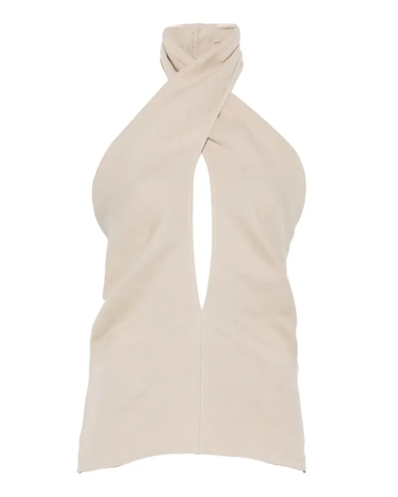 Magda Butrym halterneck blouse - Nude Nude