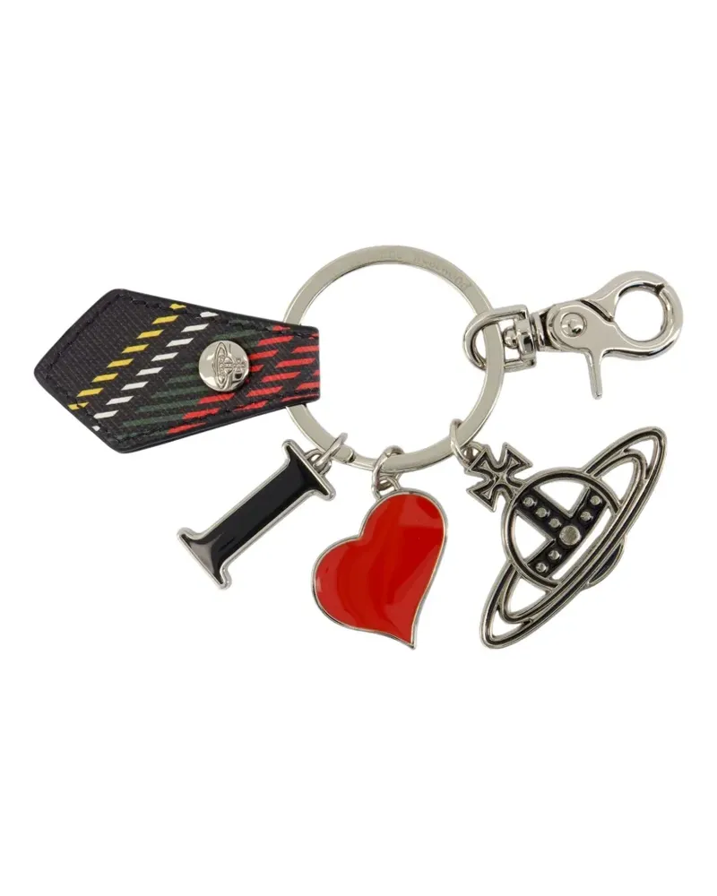 Vivienne Westwood I Love Orb Schlüsselanhänger - Silber Silber