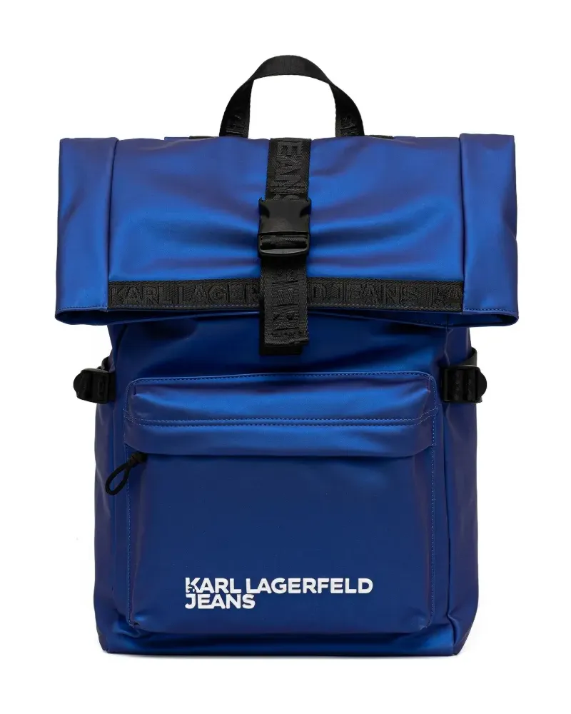 Karl Lagerfeld Rucksack mit Rollverschluss - Blau Blau