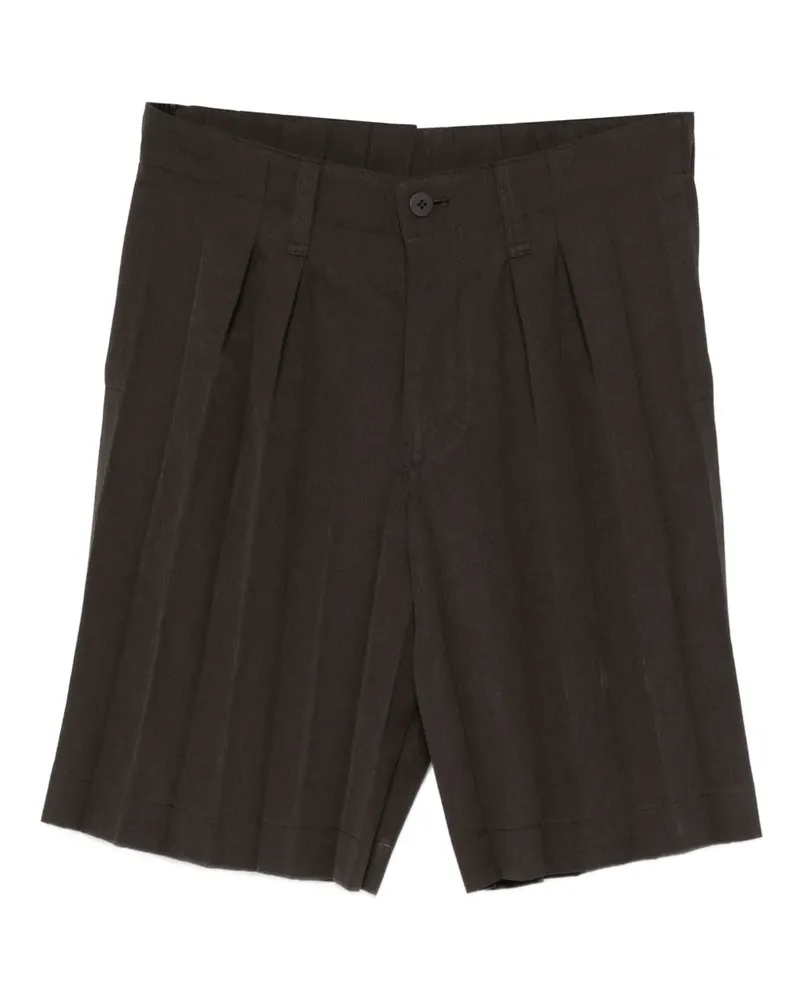 Issey Miyake Shorts mit Bundfalten - Braun Braun