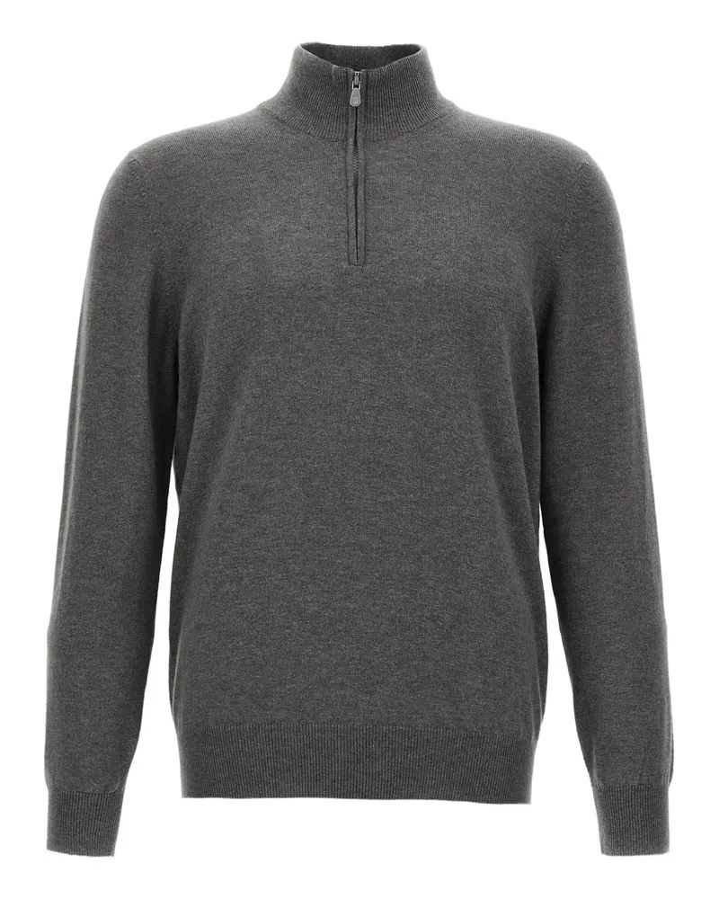 Brunello Cucinelli Rollkragenpullover aus Kaschmir - Grau Grau