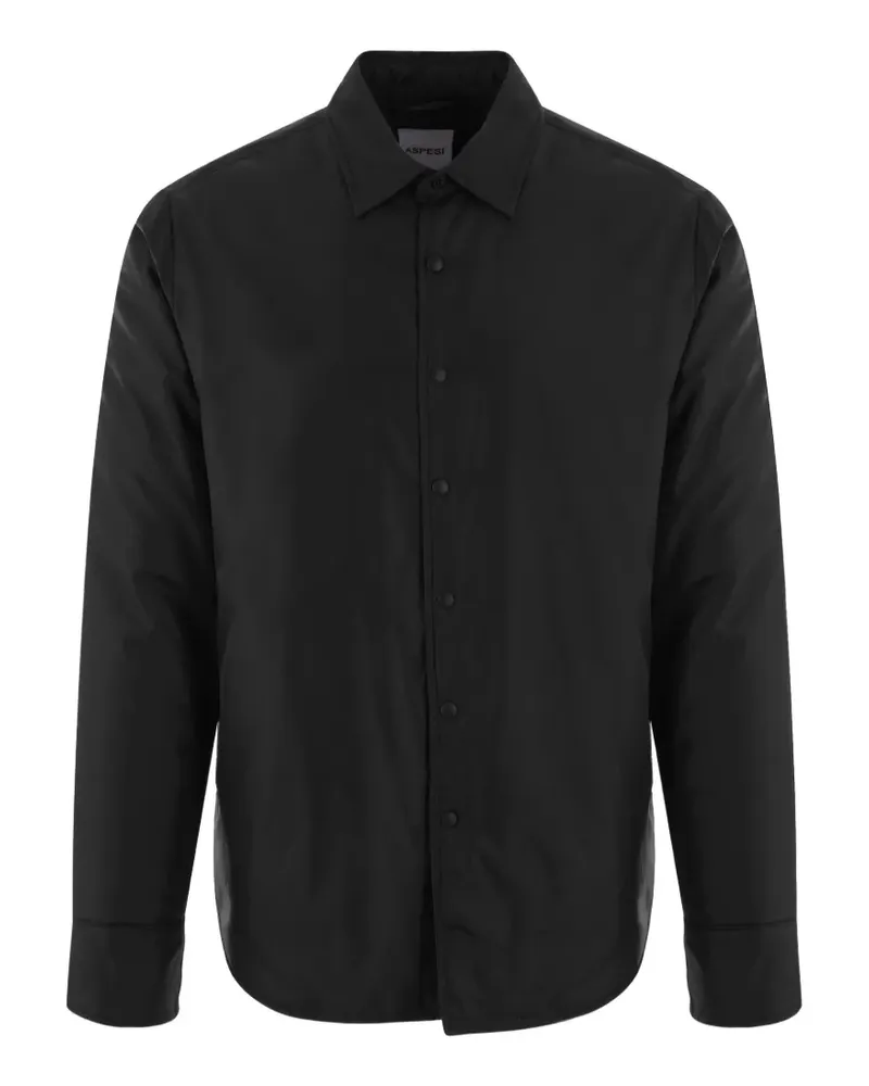 ASPESI slim-fit water-repellent shirt jacket - Schwarz Schwarz