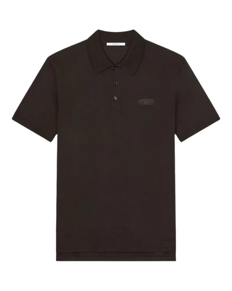 Givenchy polo in cotton with  Paris gros grain - Schwarz Schwarz