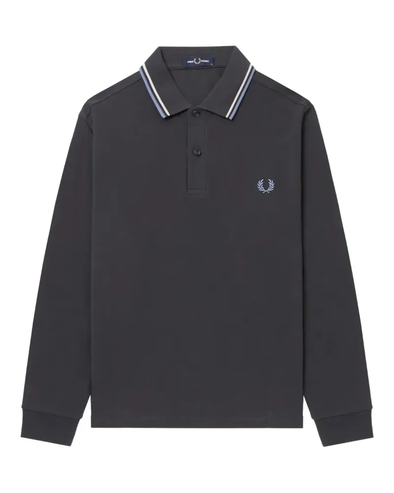 Fred Perry Twin Tipped long-sleeve polo shirt - Grau Grau