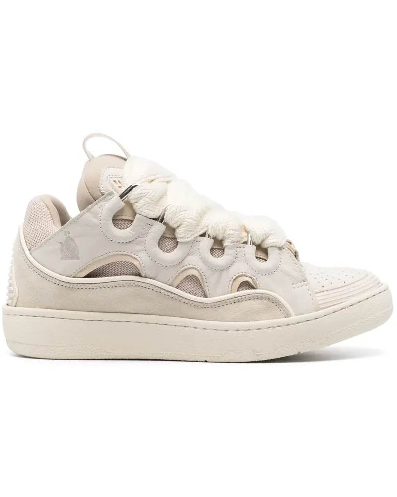 Lanvin Curb Sneakers - Nude Nude