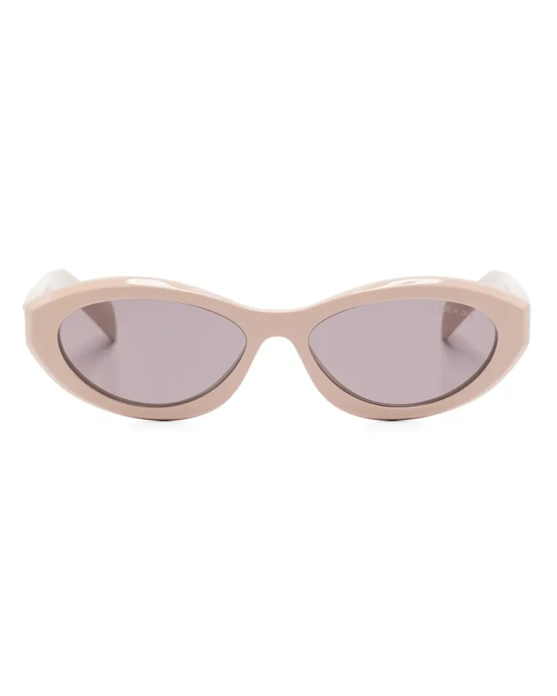 Prada Sonnenbrille mit ovalem Gestell - Rosa Rosa