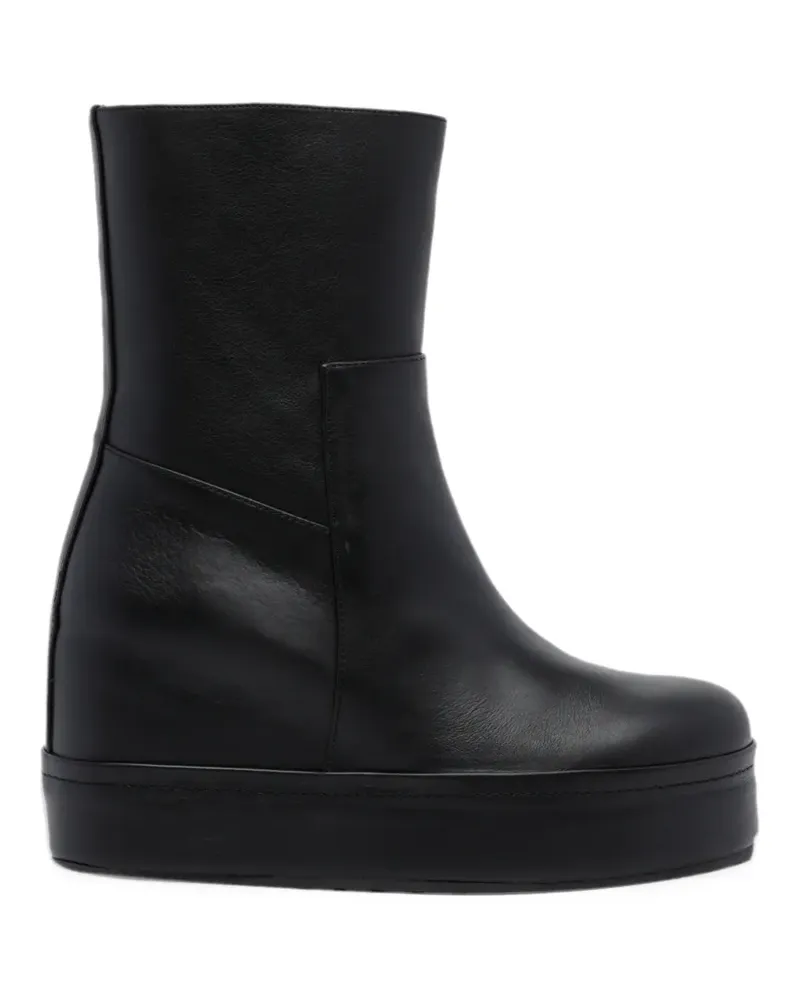 Paloma Barceló Disa track platform leather boots - Schwarz Schwarz