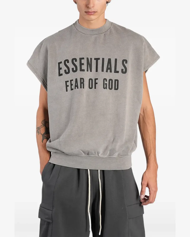 Fear of God Essentials Trägershirt mit Logo-Print - Grau Grau