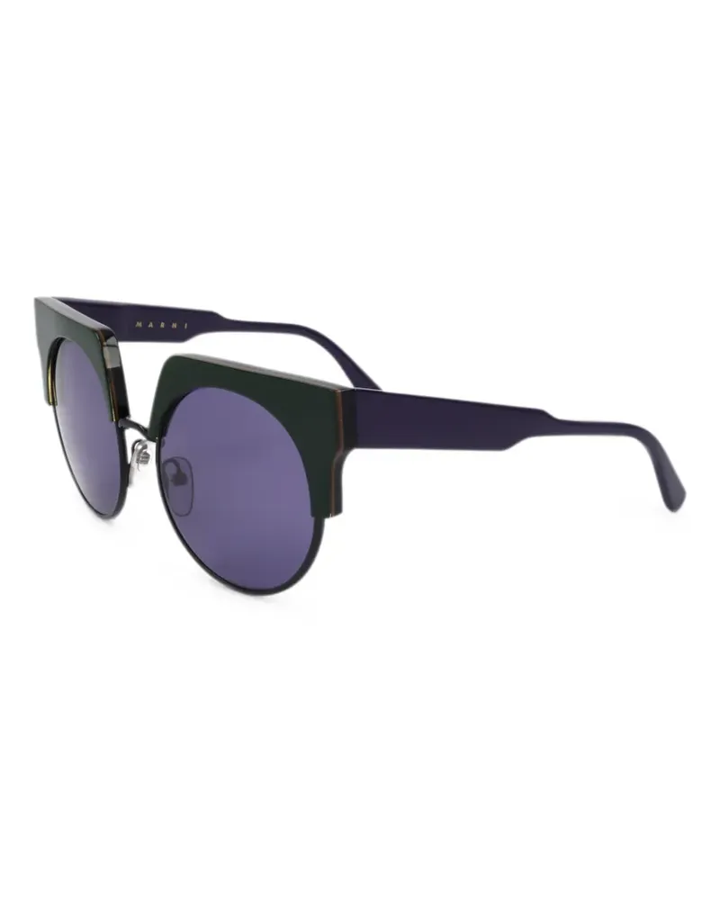 Marni Sonnenbrille mit rundem Gestell - Grün Grün