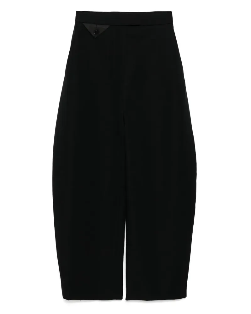RECTO Hose mit hohem Bund - Schwarz Schwarz