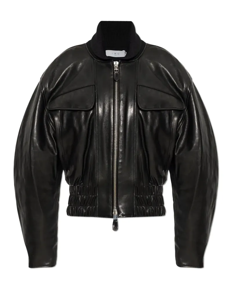 IRO Dunea buckle-detail leather jacket - Schwarz Schwarz