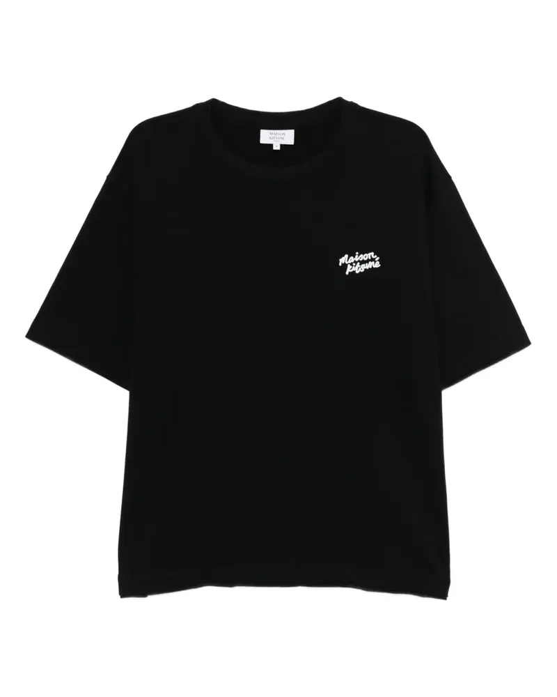 Kitsuné Handwriting T-Shirt - Schwarz Schwarz