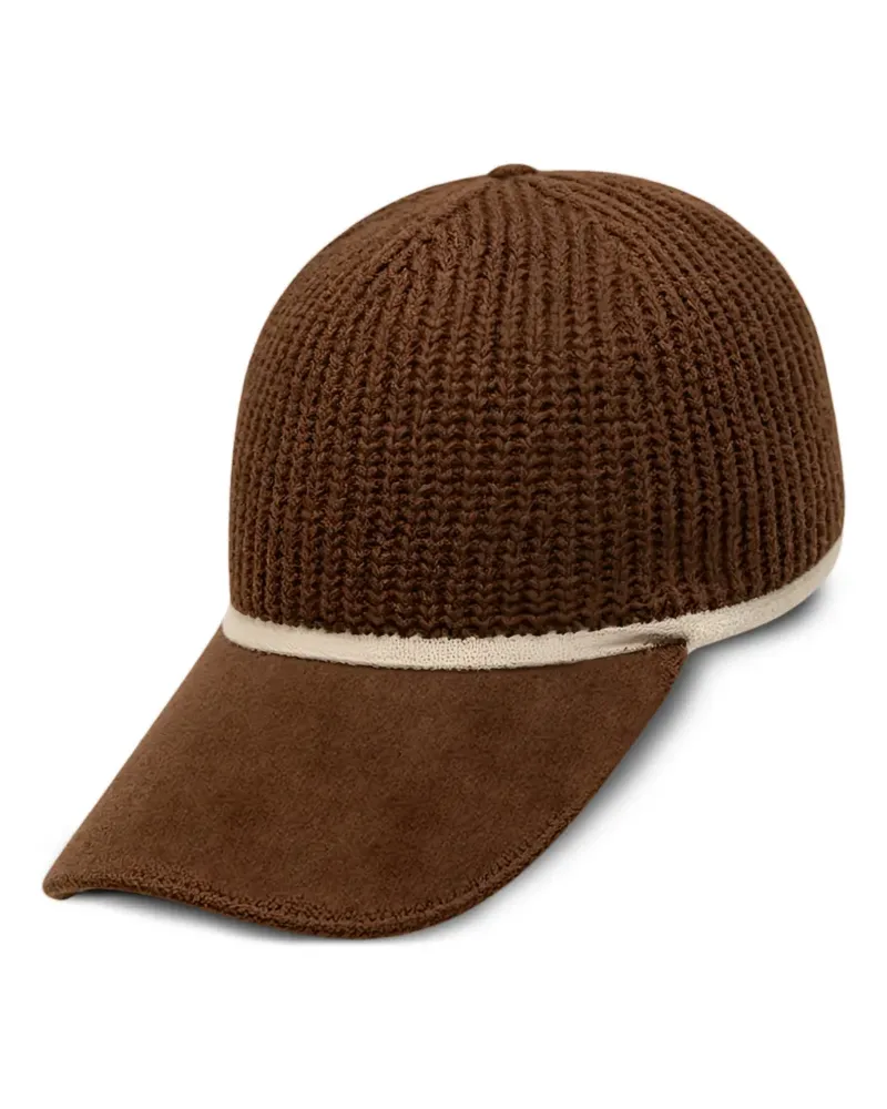 Brunello Cucinelli Gerippte Baseballkappe - Braun Braun