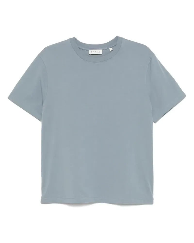 Frame Denim T-Shirt mit Logo-Stickerei - Blau Blau