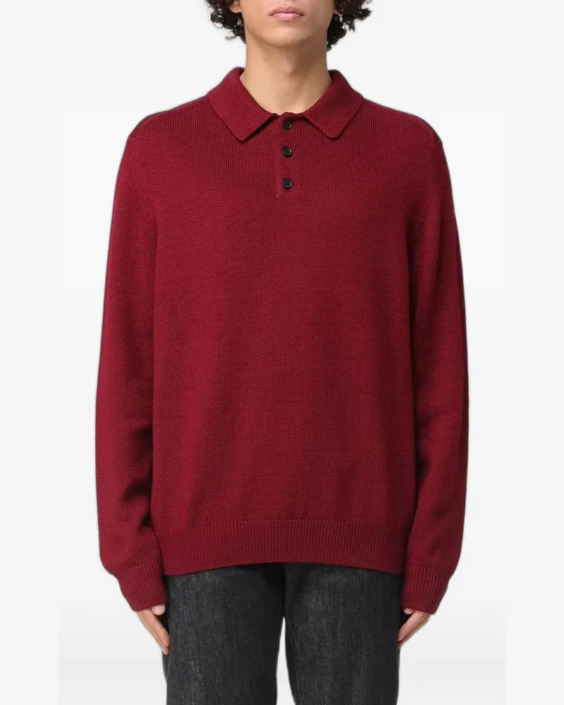 Emporio Armani long-sleeve polo shirt - Rot Rot