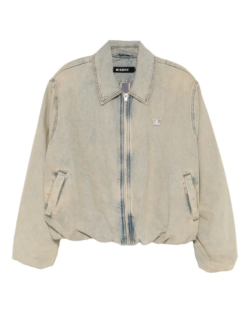 MISBHV zip-fastening denim jacket - Nude Nude