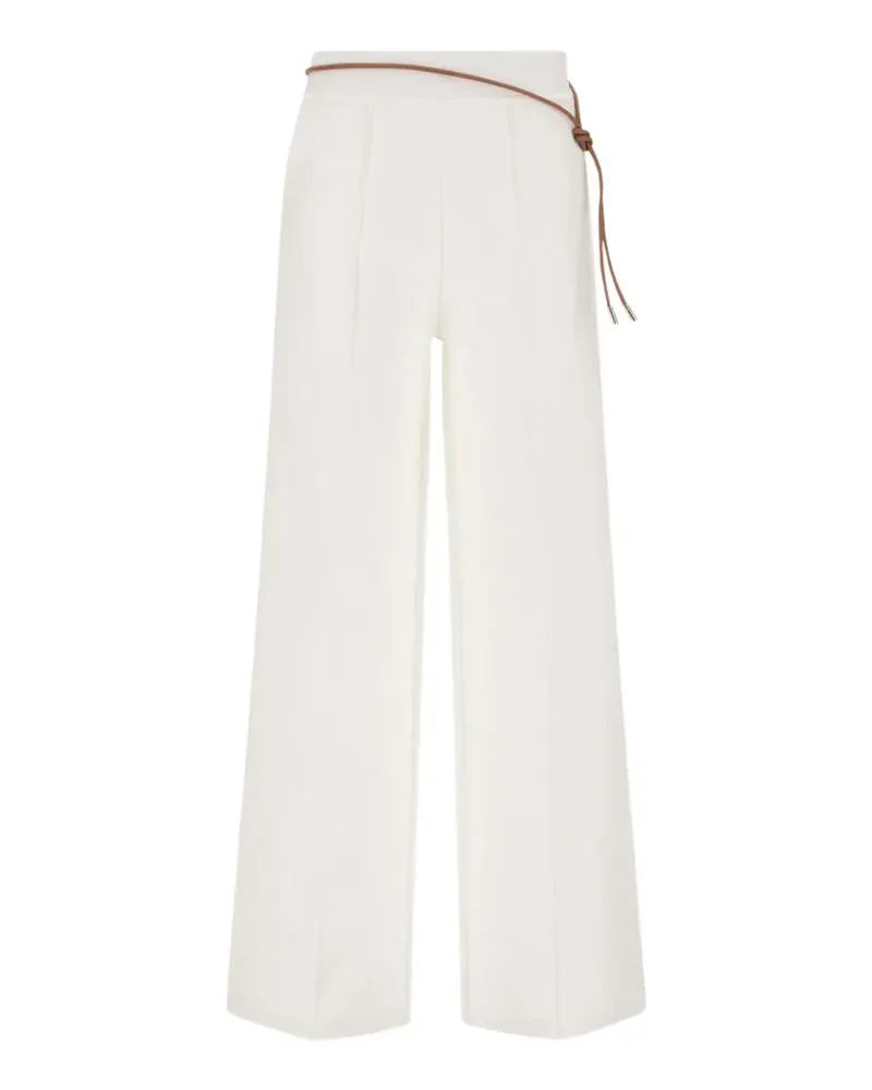 Herno tie belt trousers - Weiß Weiß