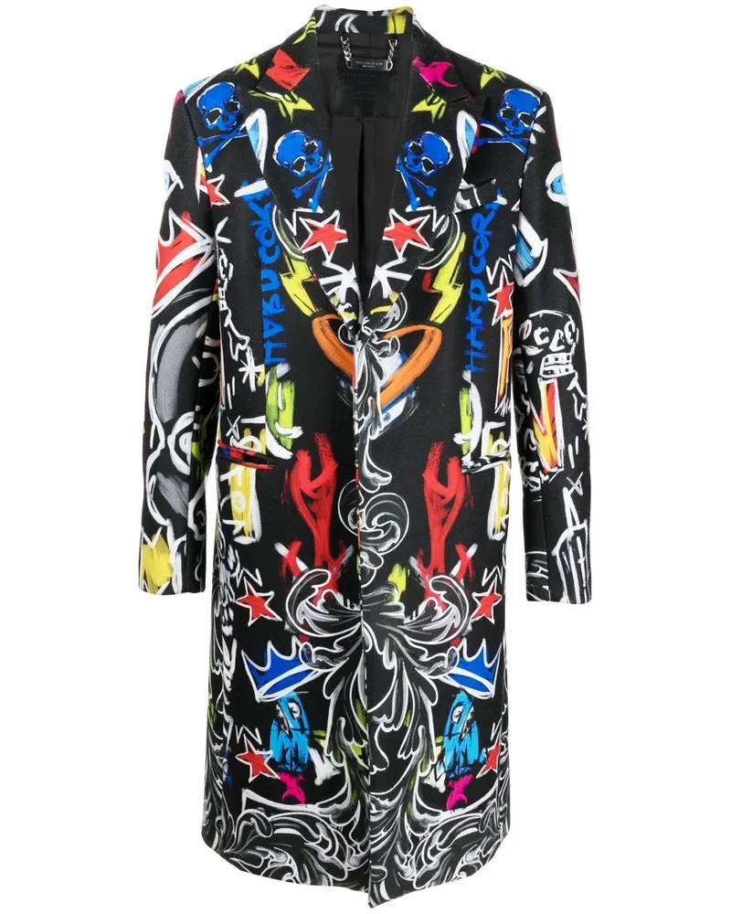 Philipp Plein Agnelli Mantel - Grau Grau