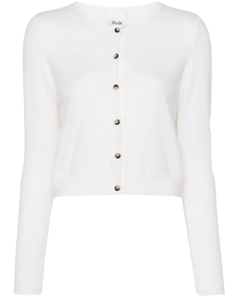 ALLUDE Cardigan aus Kaschmir - Weiß Weiß
