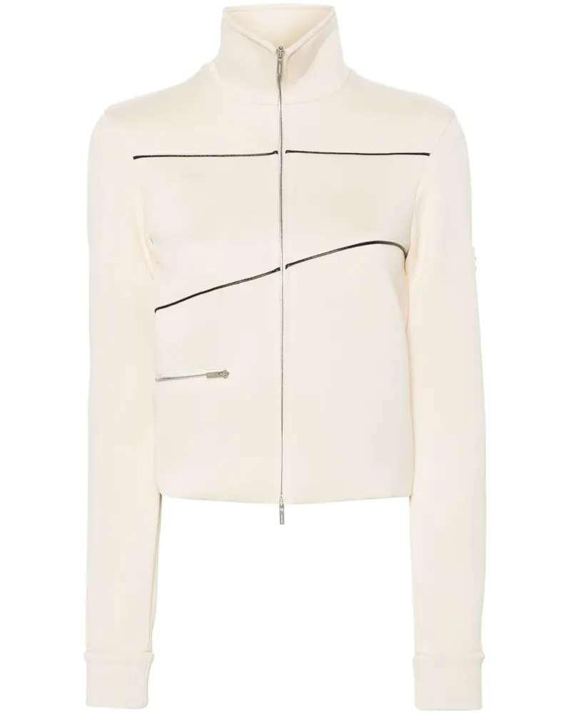 Ferragamo Sportjacke mit Logo-Patch - Nude Nude