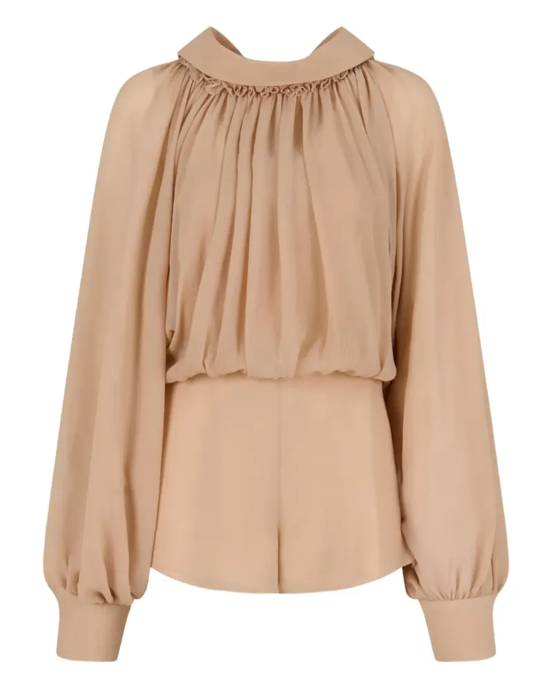 Marni Jumpsuit mit Puffärmeln - Nude Nude