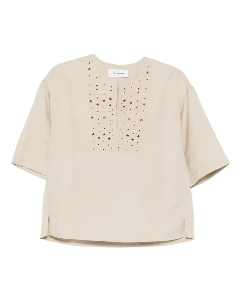 Yves Salomon Oberteil mit Cut-Out - Nude Nude