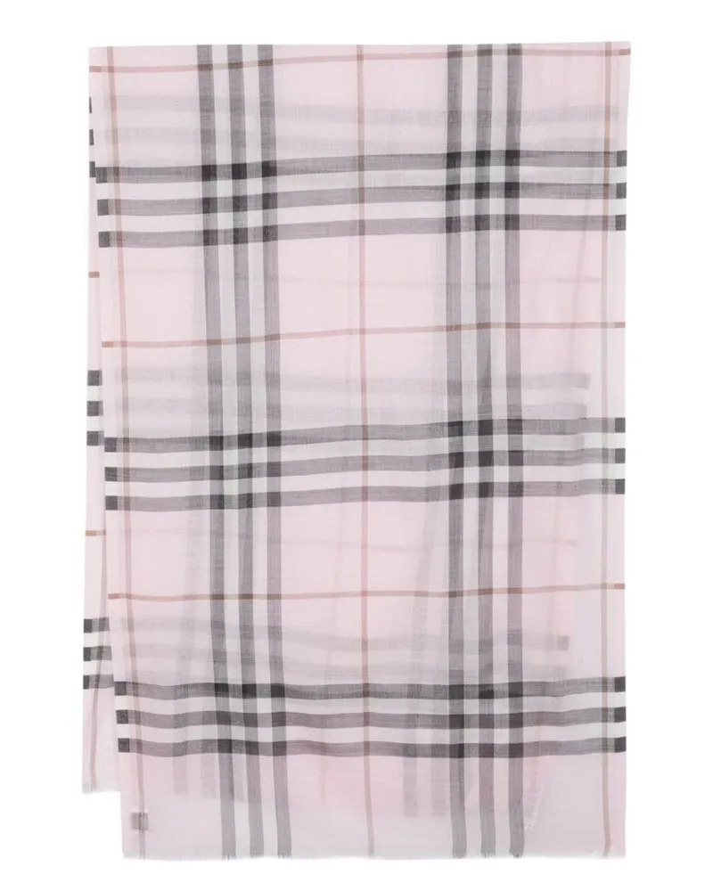 Burberry Giant Check Schal - Rosa Rosa