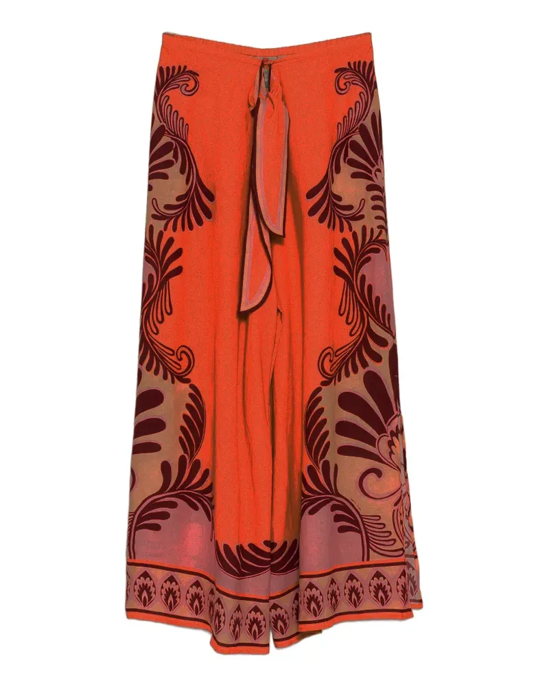 FARM Rio printed trousers - Orange Orange
