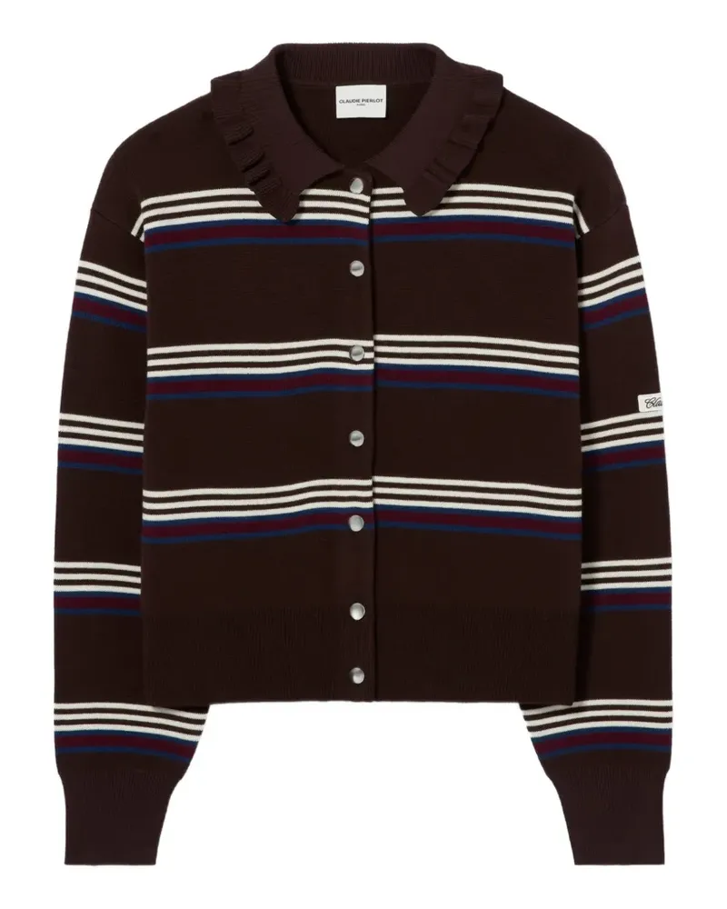 Claudie Pierlot Gestreifter Cardigan - Braun Braun