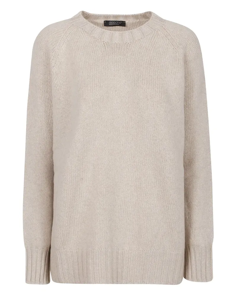 ARAGONA Kaschmirpullover mit Raglanärmeln - Nude Nude