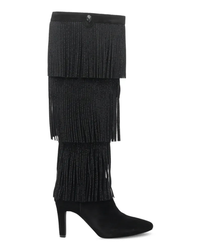 Kurt Geiger Shoreditch fringed boots - Schwarz Schwarz