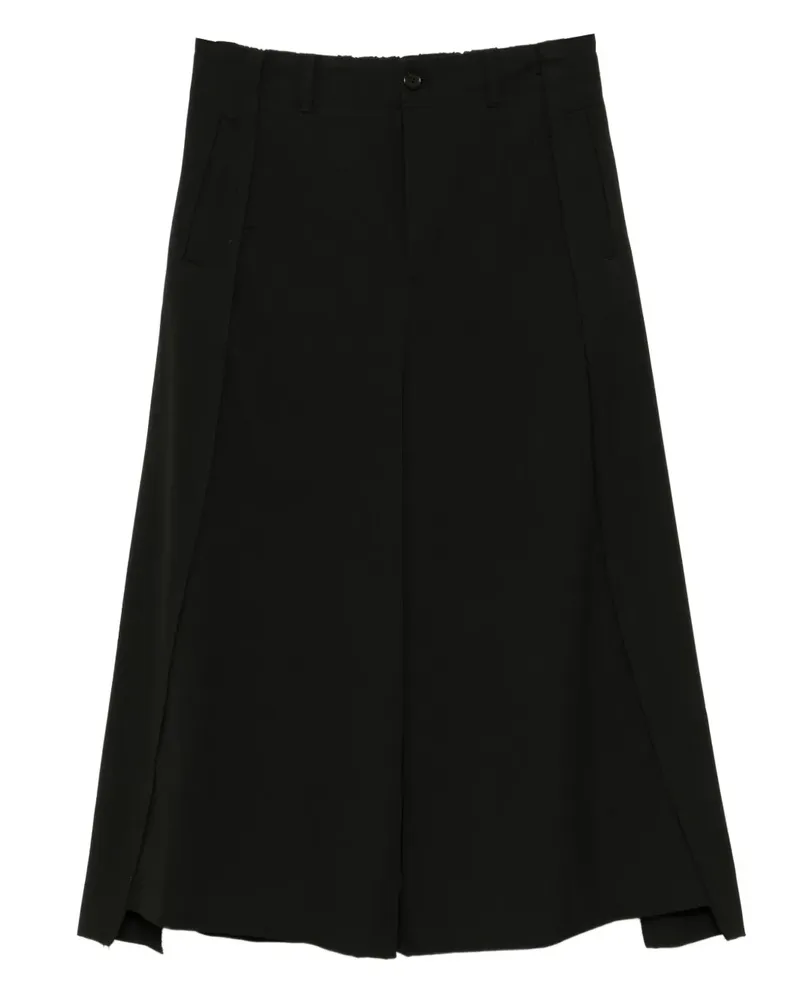 SONGZIO Cropped-Hose im Distressed-Look - Schwarz Schwarz