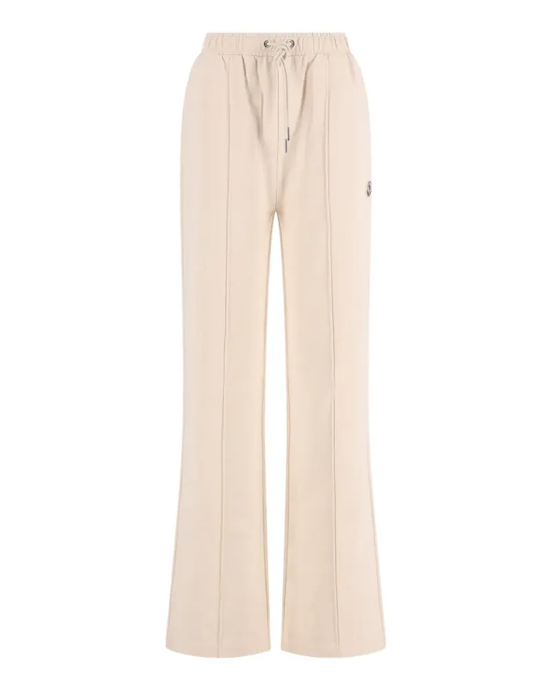 Moncler drawstring-waist flared trousers - Nude Nude
