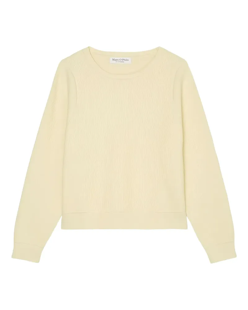 Marc O'Polo Strukturierter Pullover - Gelb Gelb
