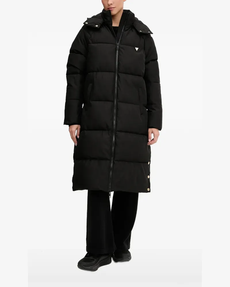 Guess black puffer coat - Schwarz Schwarz