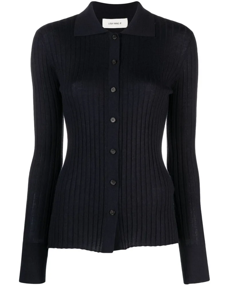 Lisa Yang Aria Cardigan aus Kaschmir - Blau Blau