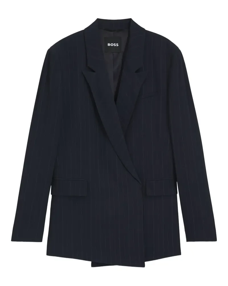 HUGO BOSS Gestreifte Jacke - Blau Blau
