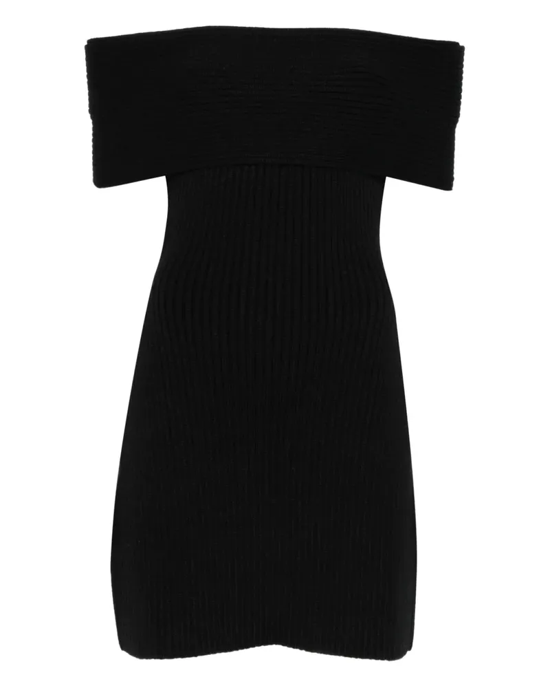Givenchy off-shoulder ribbed dress - Schwarz Schwarz