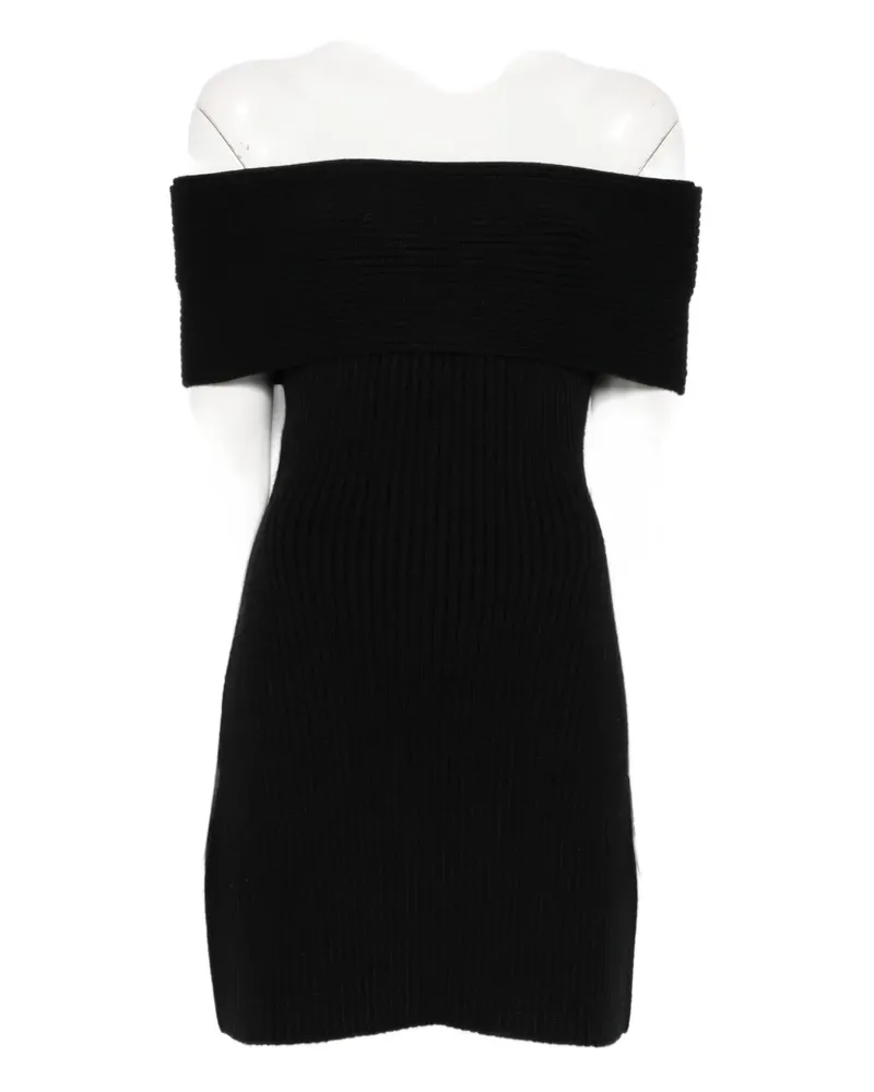 Givenchy off-shoulder ribbed dress - Schwarz Schwarz