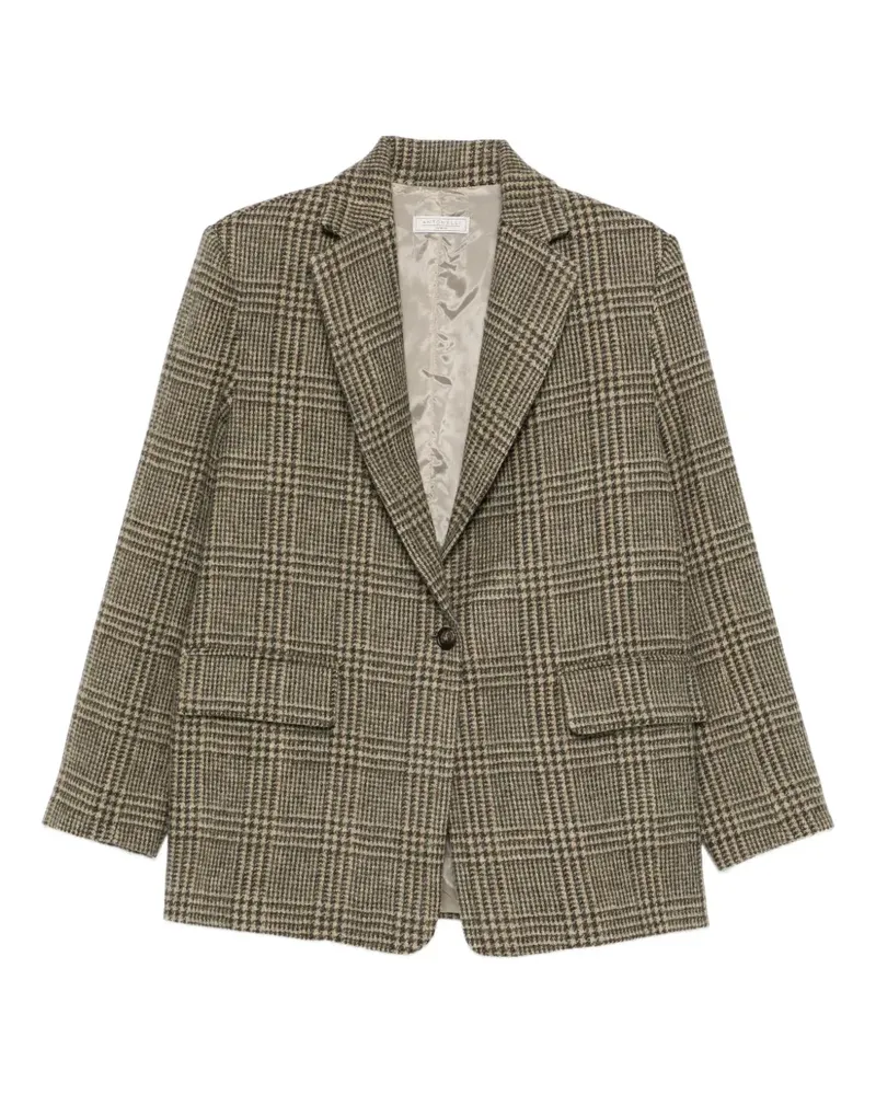 Antonelli Firenze Flambé checked single-breasted blazer - Grün Grün