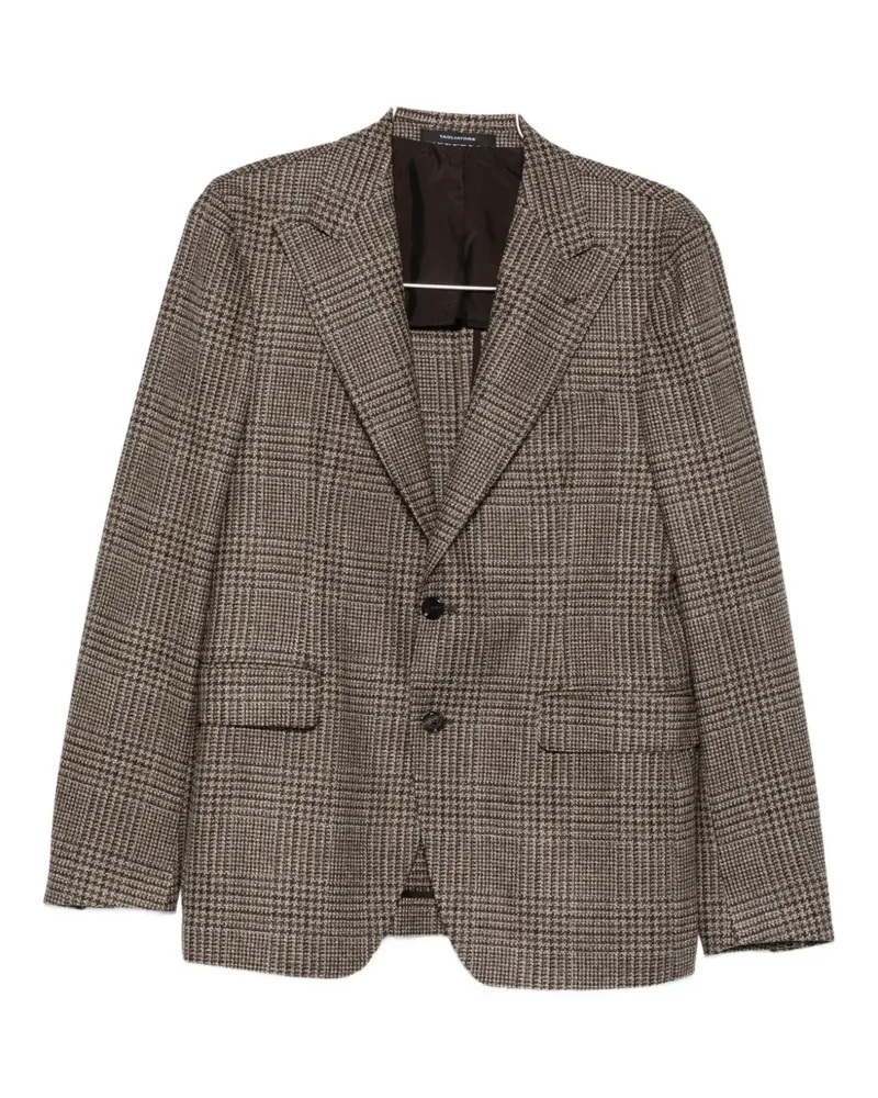 Tagliatore plaid-pattern blazer - Braun Braun