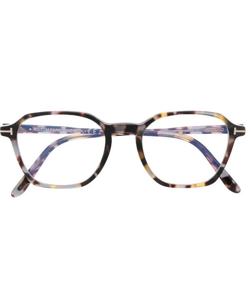 Tom Ford Runde Brille in Schildpattoptik - Braun Braun