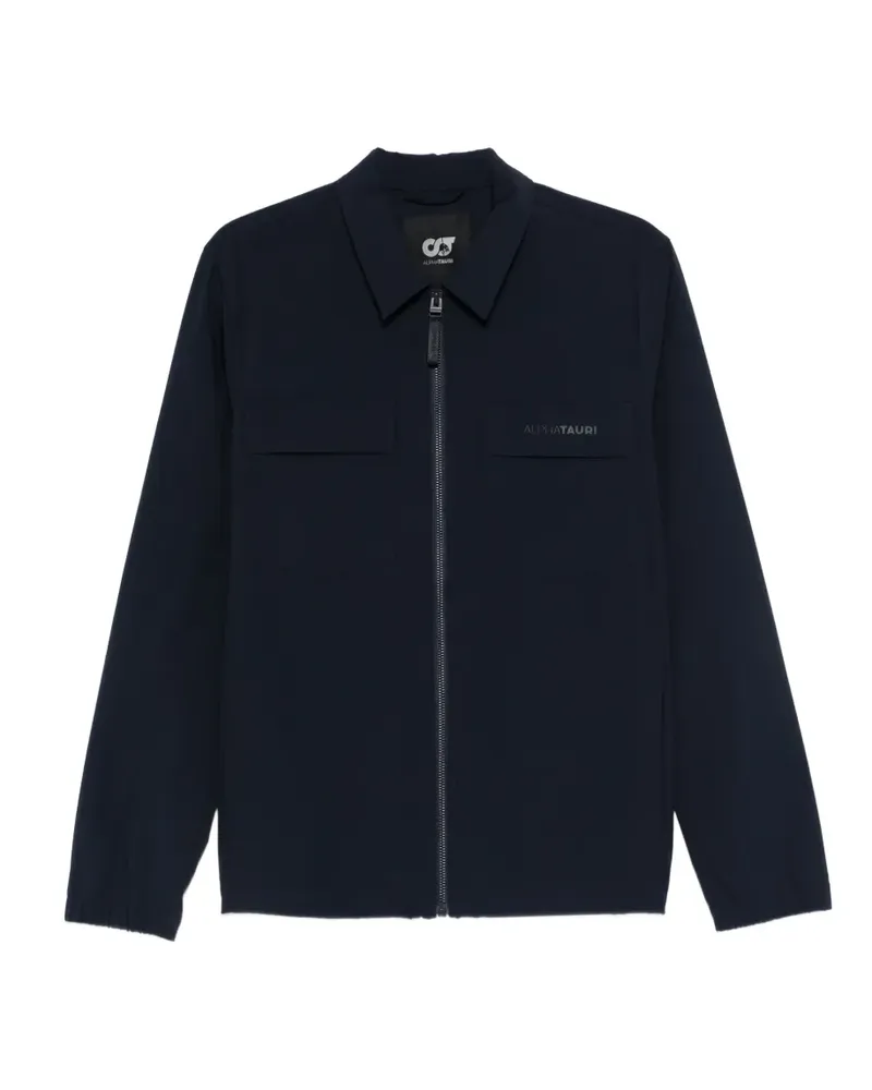 AlphaTauri zip-up overshirt - Blau Blau