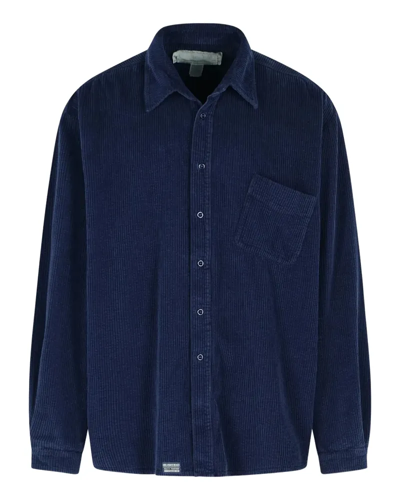 ERL corduroy patch-pocket shirt - Blau Blau
