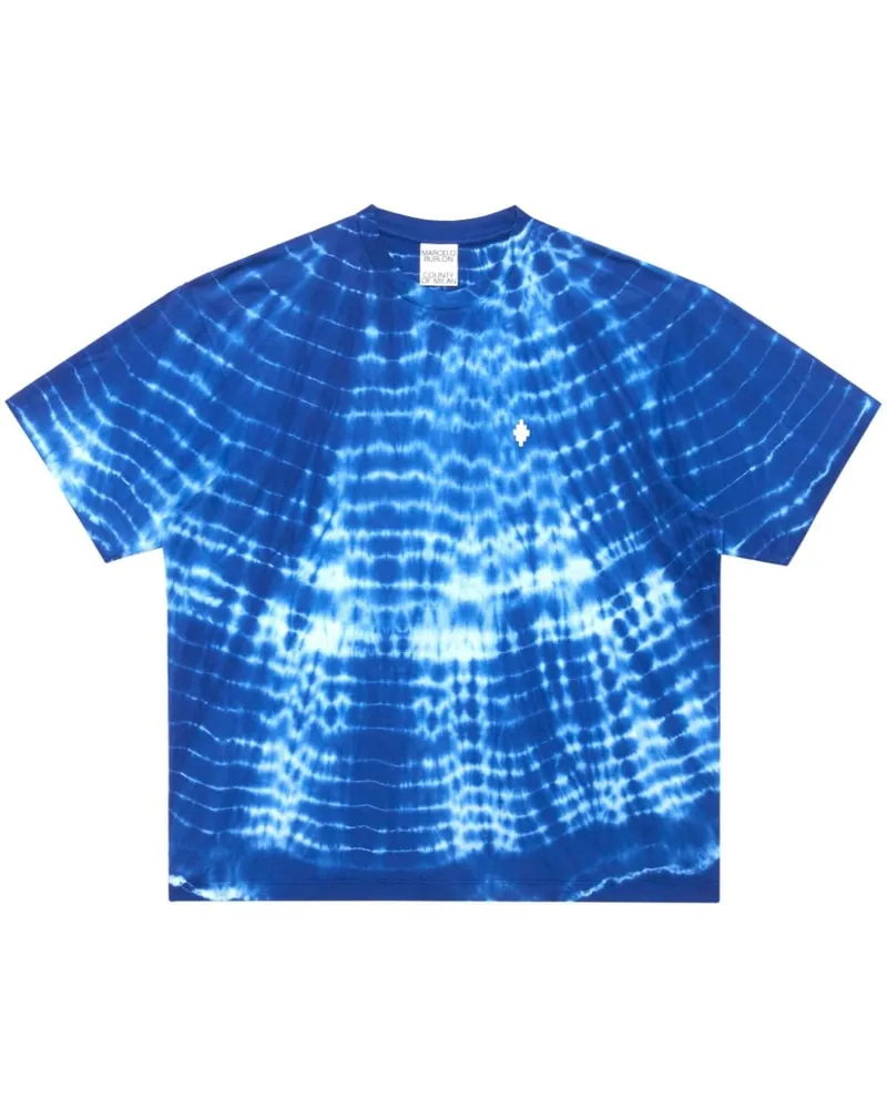 Marcelo Burlon | County of Milan AOP T-Shirt mit Soundwaves-Print Blau